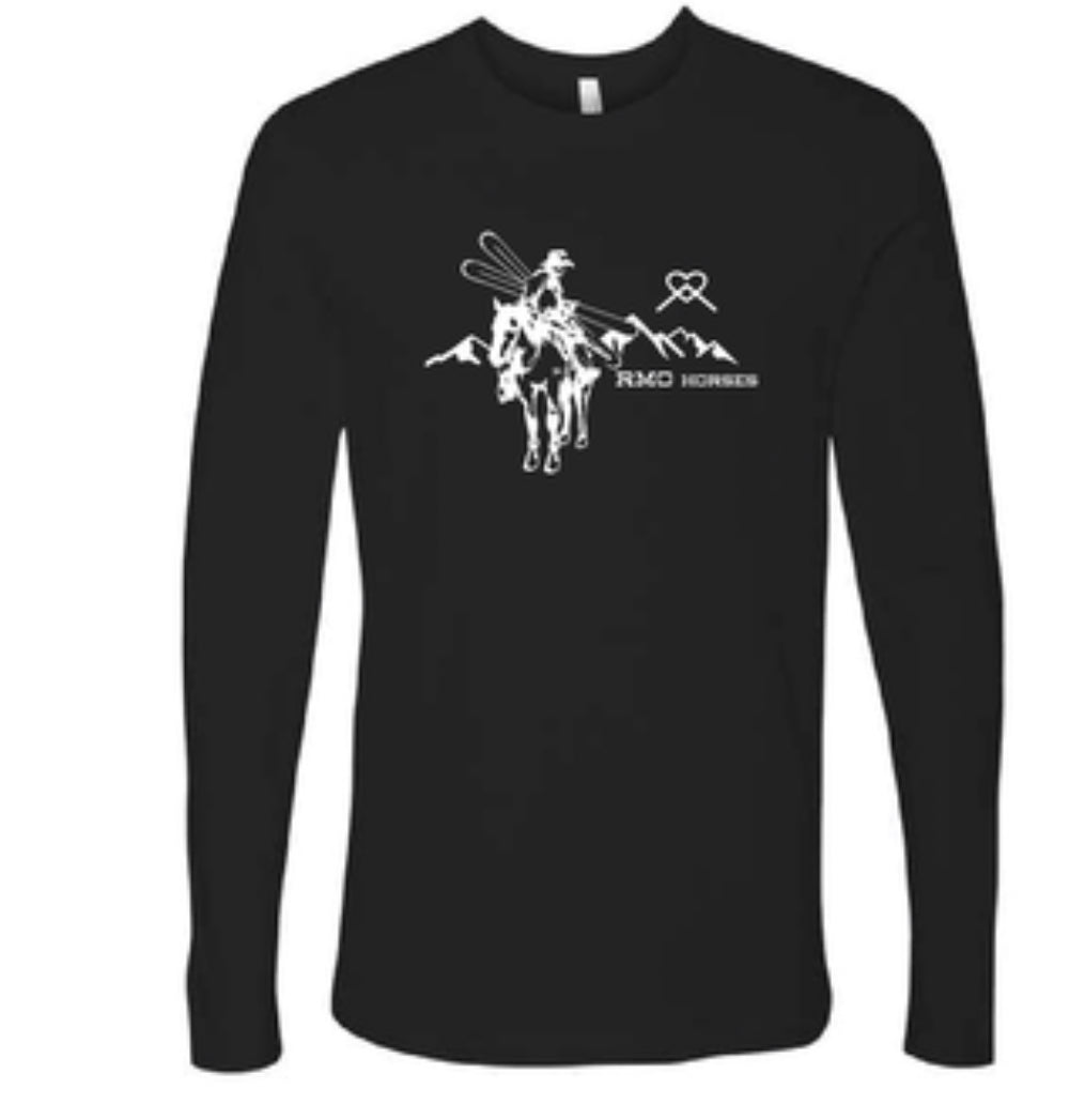 RMO Horses Skijoring Long Sleeve Shirt